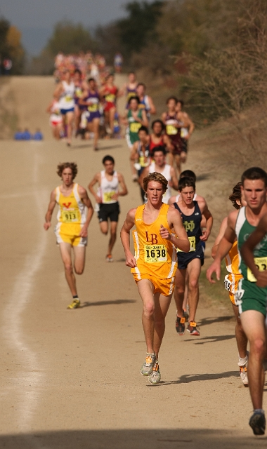 2009 CIF XC Boys D4-051.JPG - 2009 California CIF Cross Country Championships, Woodward Park, Fresno, California